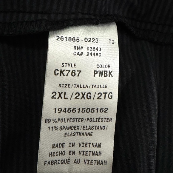 Cherokee Infinity Women's Contemporary T-Shirt Underscrub Knit Gray/Black Sz 2XL - Picture 14 of 14